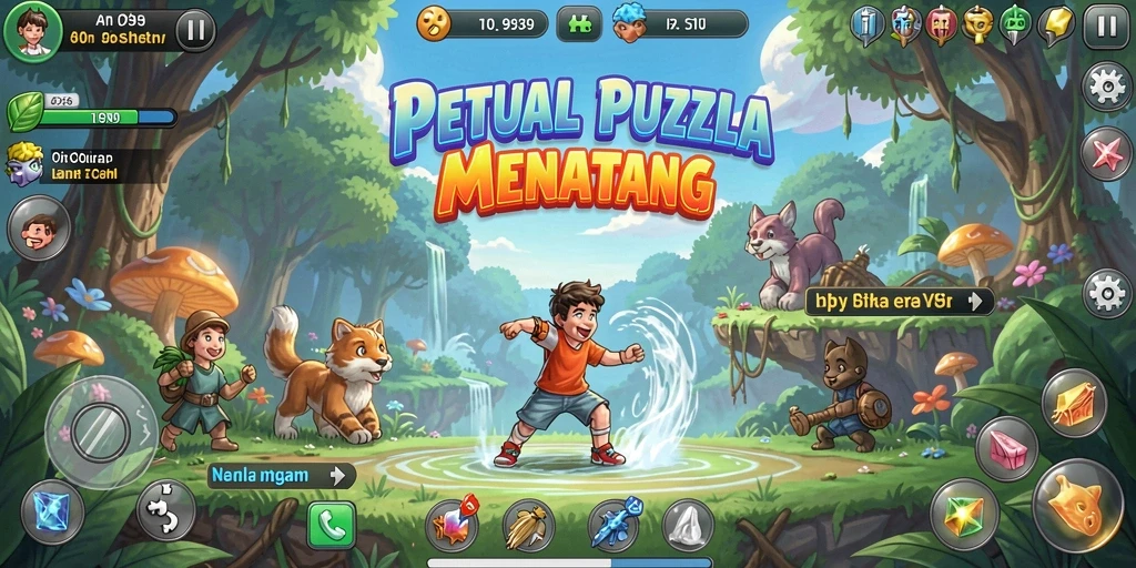 Tampilan gameplay menantang dari 9939 yang penuh warna.