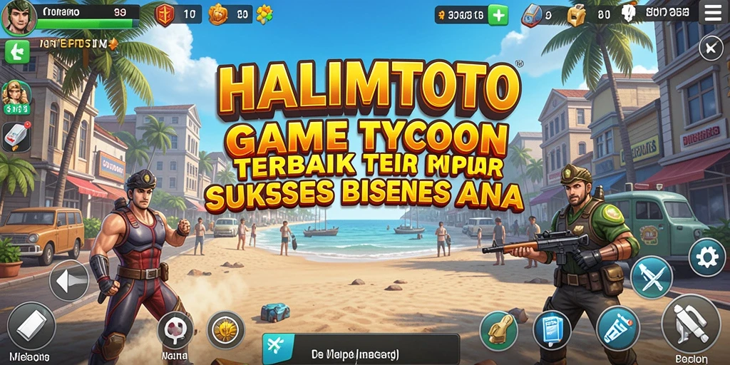 Tampilan gameplay Tycoon inovatif dan menarik dalam HALIMTOTO.