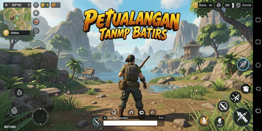 Tangkapan layar KPK100 menampilkan petualangan menakjubkan di dunia terbuka.