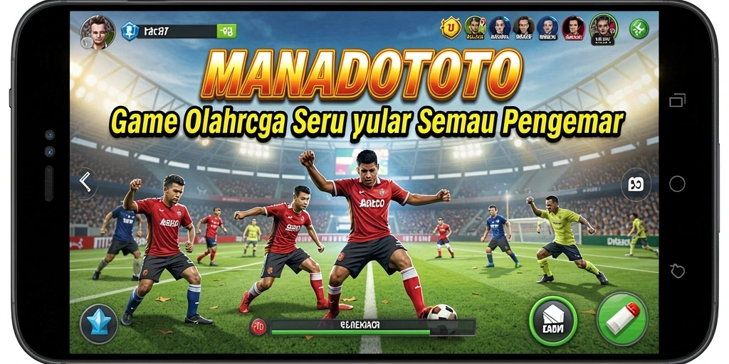 Screenshot <strong>MANADOTOTO</strong> menampilkan aksi seru pemain dalam pertandingan olahraga.