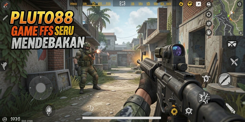 Screenshot gameplay <strong>PLUTO88</strong> menunjukkan aksi tembak menembak yang mendebarkan.