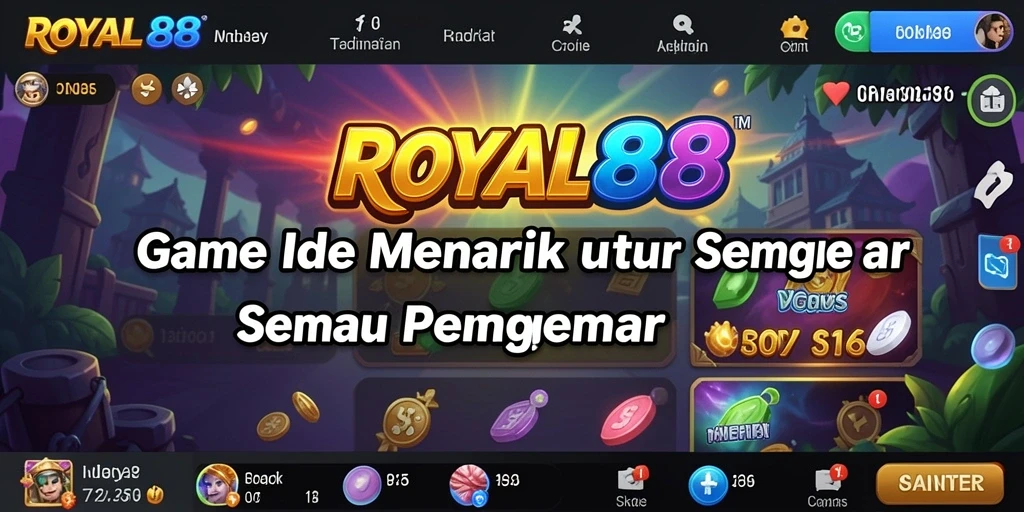 Tampilan gameplay ROYAL88 yang menarik dan penuh warna.