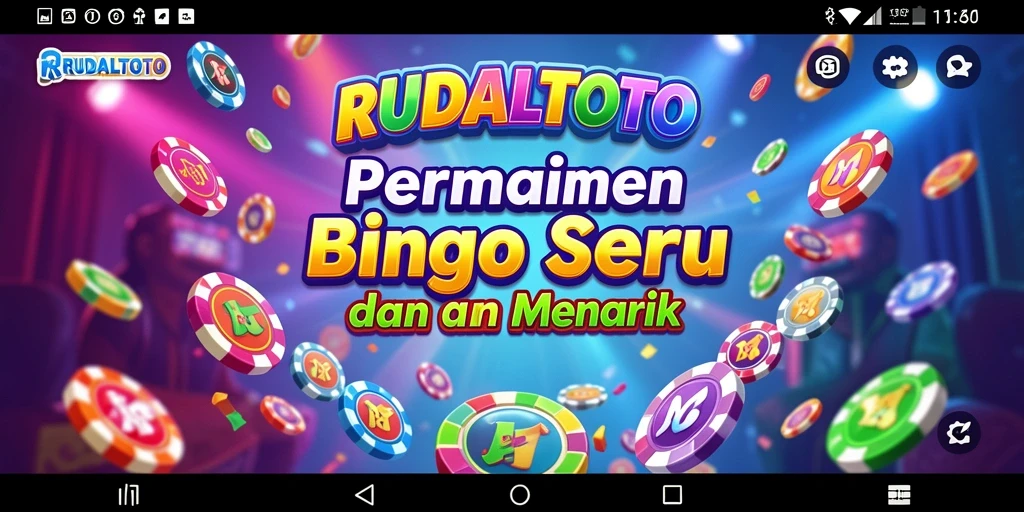 Tampilan gameplay Bingo yang seru di RUDALTOTO.