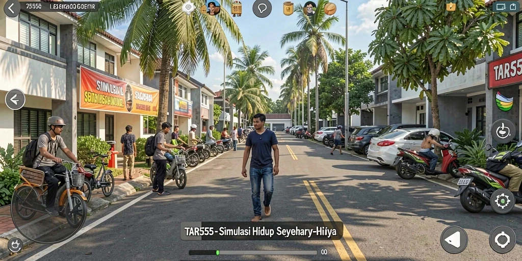 Tampilan gameplay TAR555 yang menarik dan interaktif.