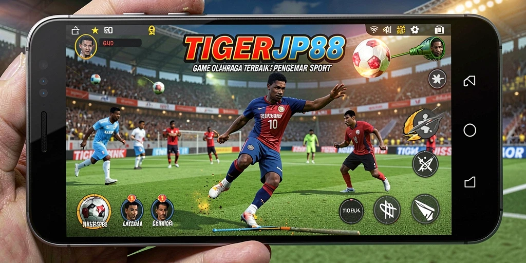 Screenshot utama TIGERJP88 menampilkan gameplay olahraga yang seru dan kompetitif.