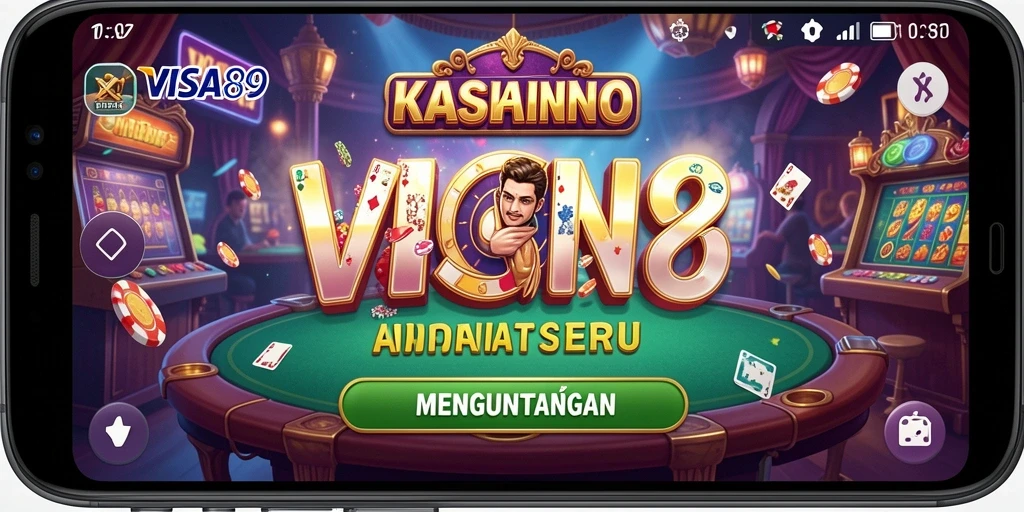 Screenshot gameplay VISA89 menampilkan aksi Kasino yang mendebarkan.