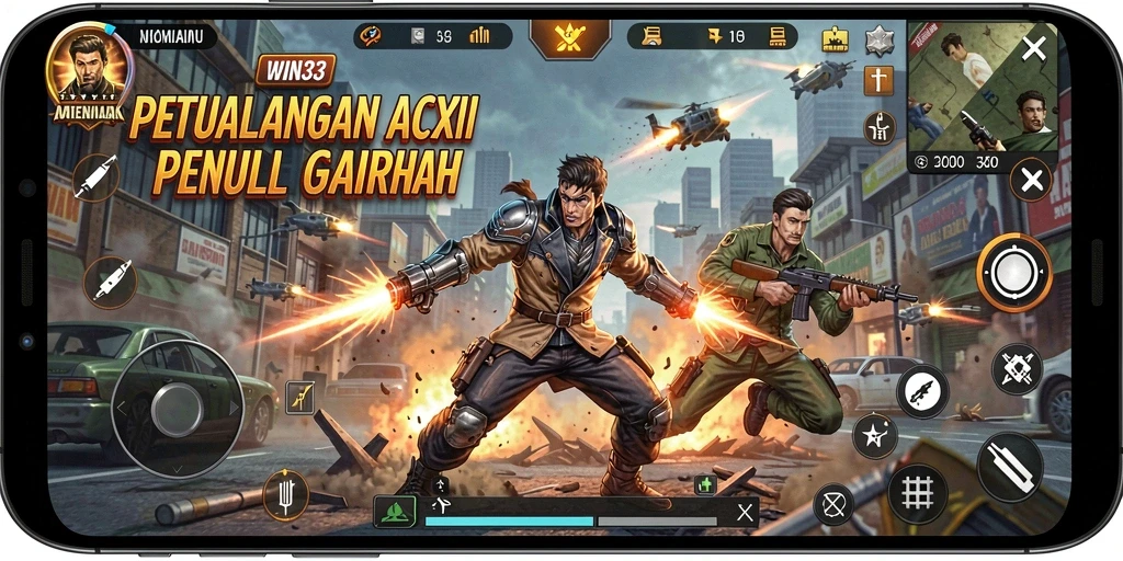 Tangkapan layar gameplay WIN33 menampilkan aksi seru dan grafis menawan.